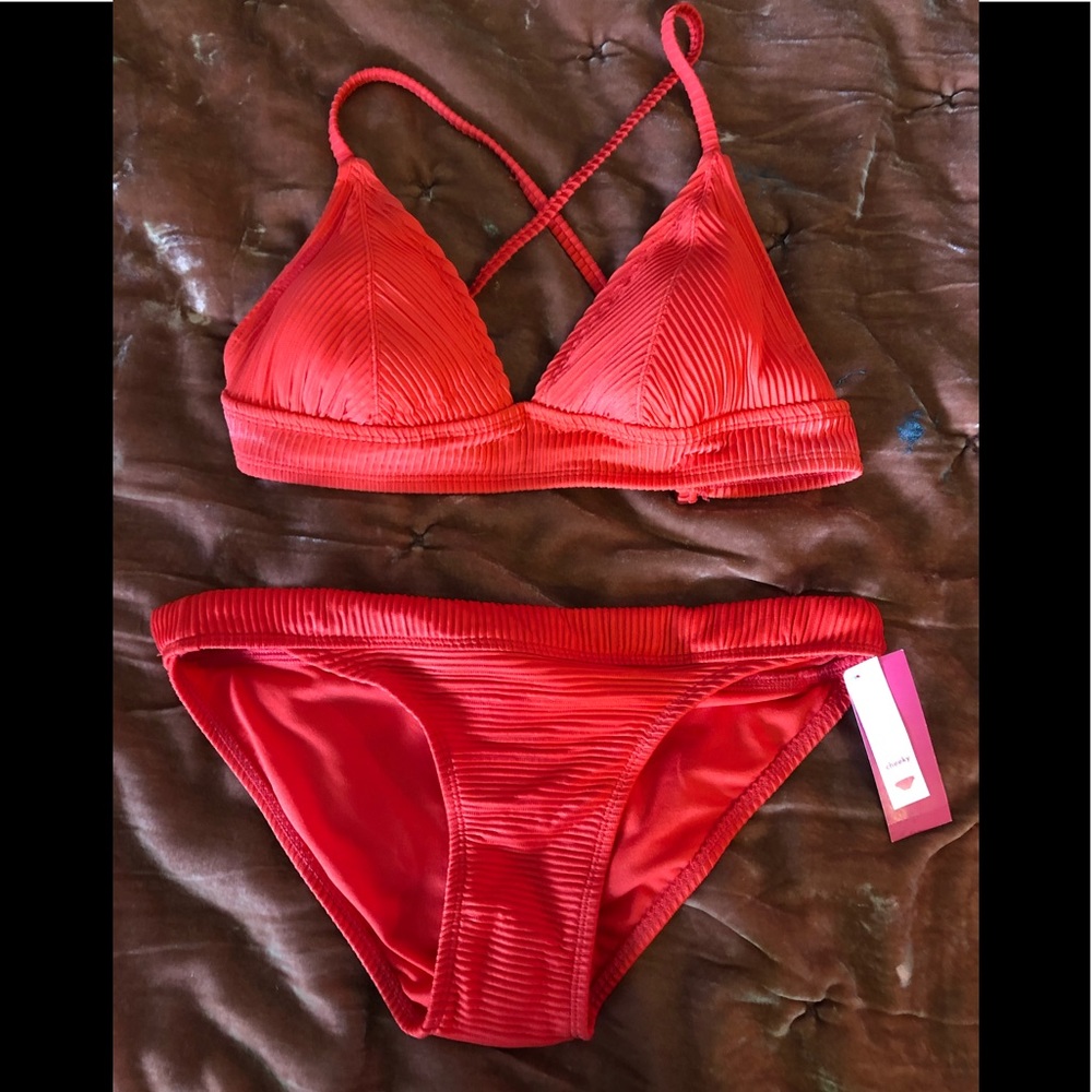 red bikini